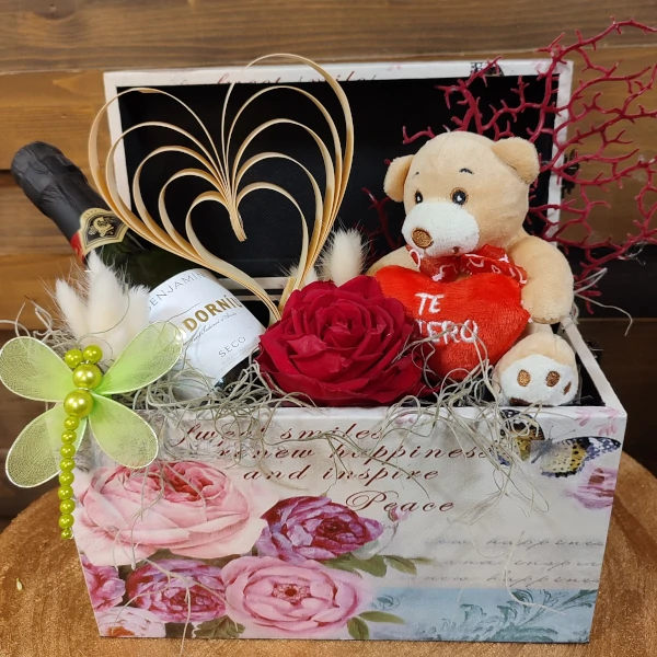 Caja oso con cava