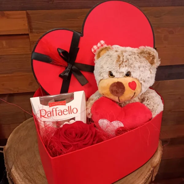 Caja amor roja