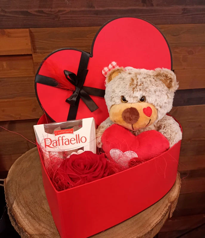 Caja amor roja